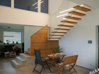 Stiege Glasgeländer Plattengeländer