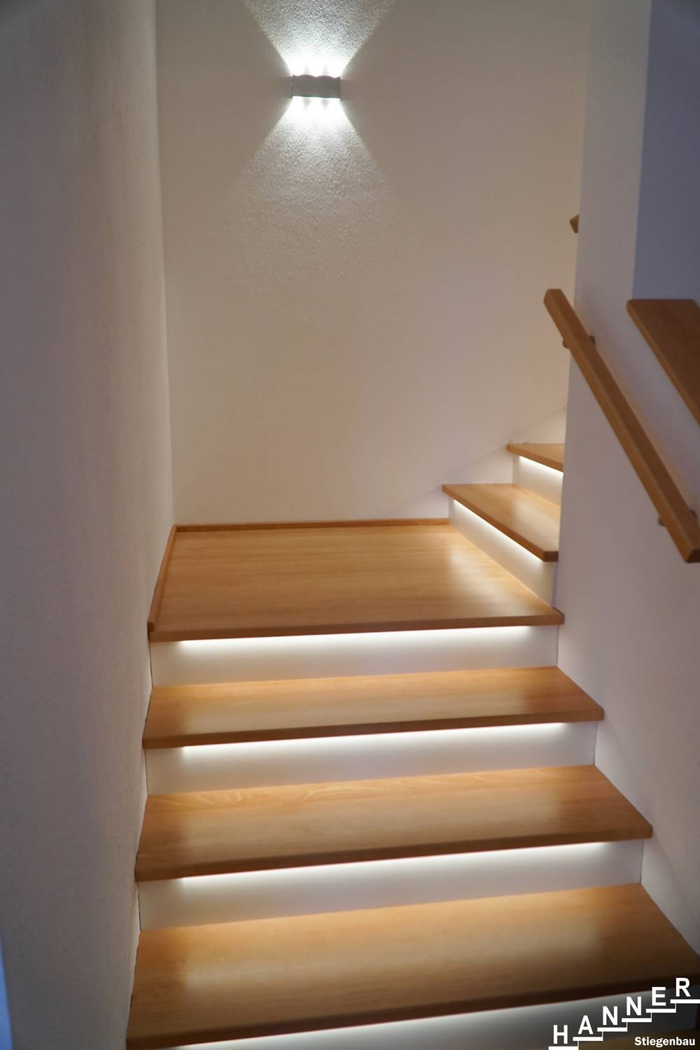 Stufen Beleuchtung Holz