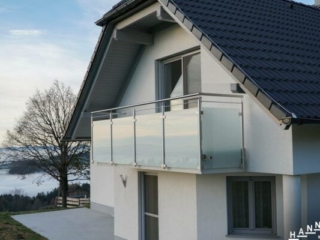 Metall-Geländer Glas-Füllung Balkon