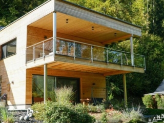 Balkongeländer Glas Metall