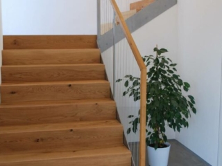 Stufen Geländer Holz