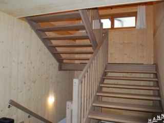 Holz Stiege Geländer