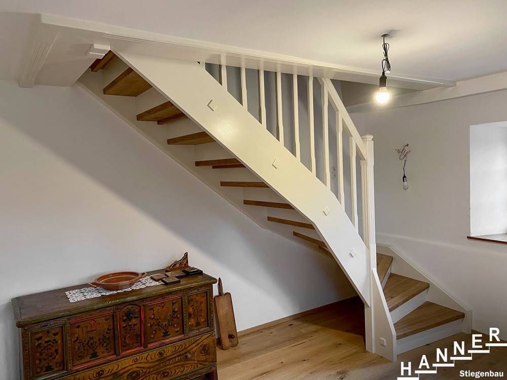 Treppe Geländer Weiß
