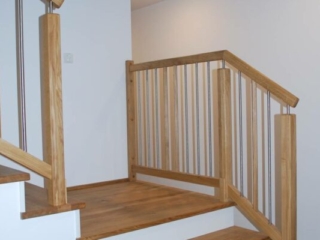 Geländer Holz Metall