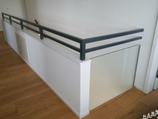 Metall Handlauf schwarz