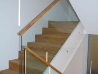 Geländer Glas Handlauf