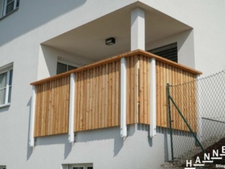 Holzgeländer weiß Lärche