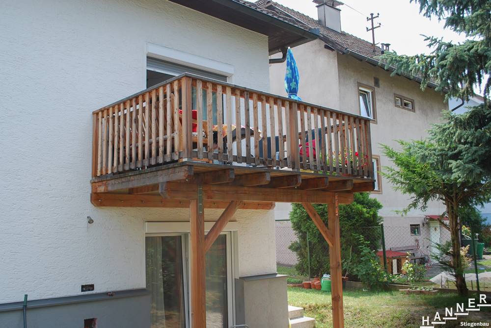 Holz Balkon Stiegenbau Hanner