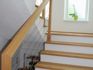 Geländer Seile Holz