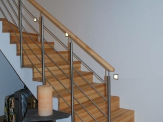 Metall Geländer Holzhandlauf