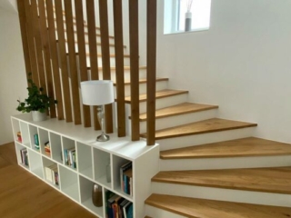 Riegelgeländer Holzstufen