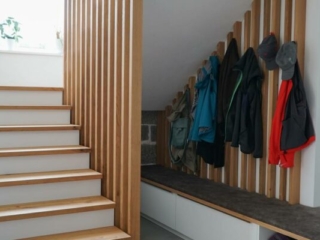 Geländer Holzriegel Holzstufen