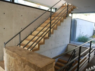 Faltwerktreppe Metall Gel&auml;nder