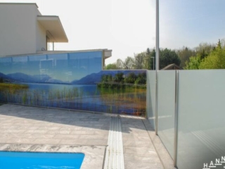 bedrucktes Glas Balkongeländer