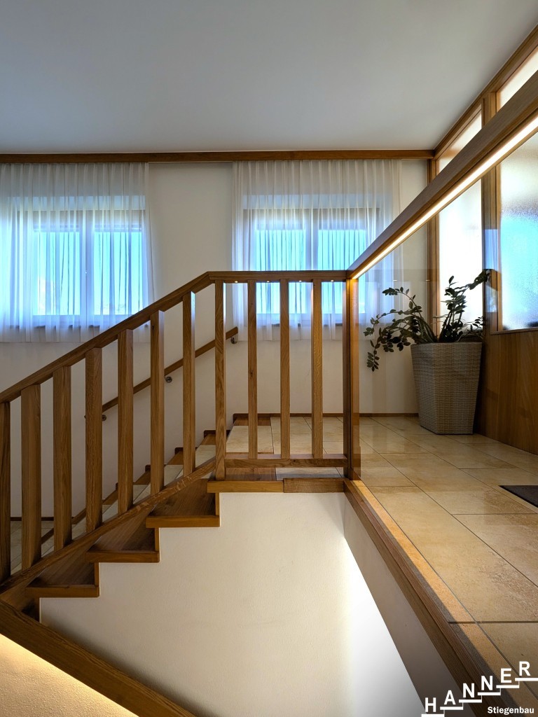 Glasgeländer Beleuchtung