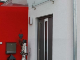 Vordach Glas Haustüre